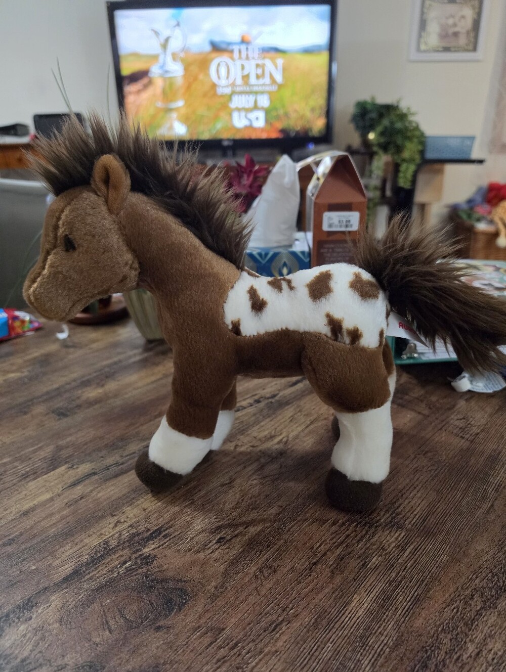 Aurora Pinto Dakota Horse Plush